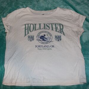 Hollister White Graphic T-Shirt